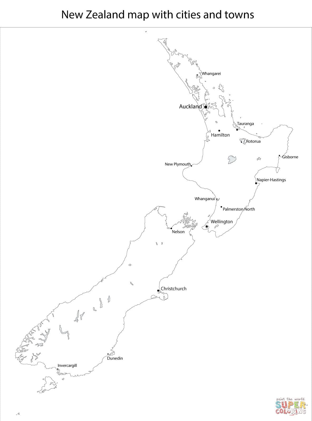 ਨਕਸ਼ਾ new zealand ਦੇ ਕਾਲੇ ਅਤੇ ਚਿੱਟੇ