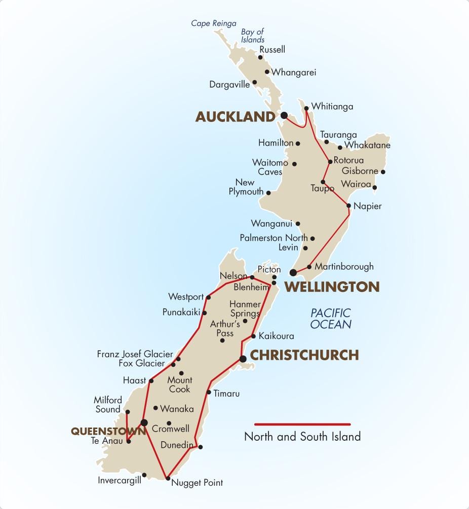 ਨਕਸ਼ਾ ਦੇ ਦੱਖਣੀ ਟਾਪੂ new zealand ਗੱਡੀ