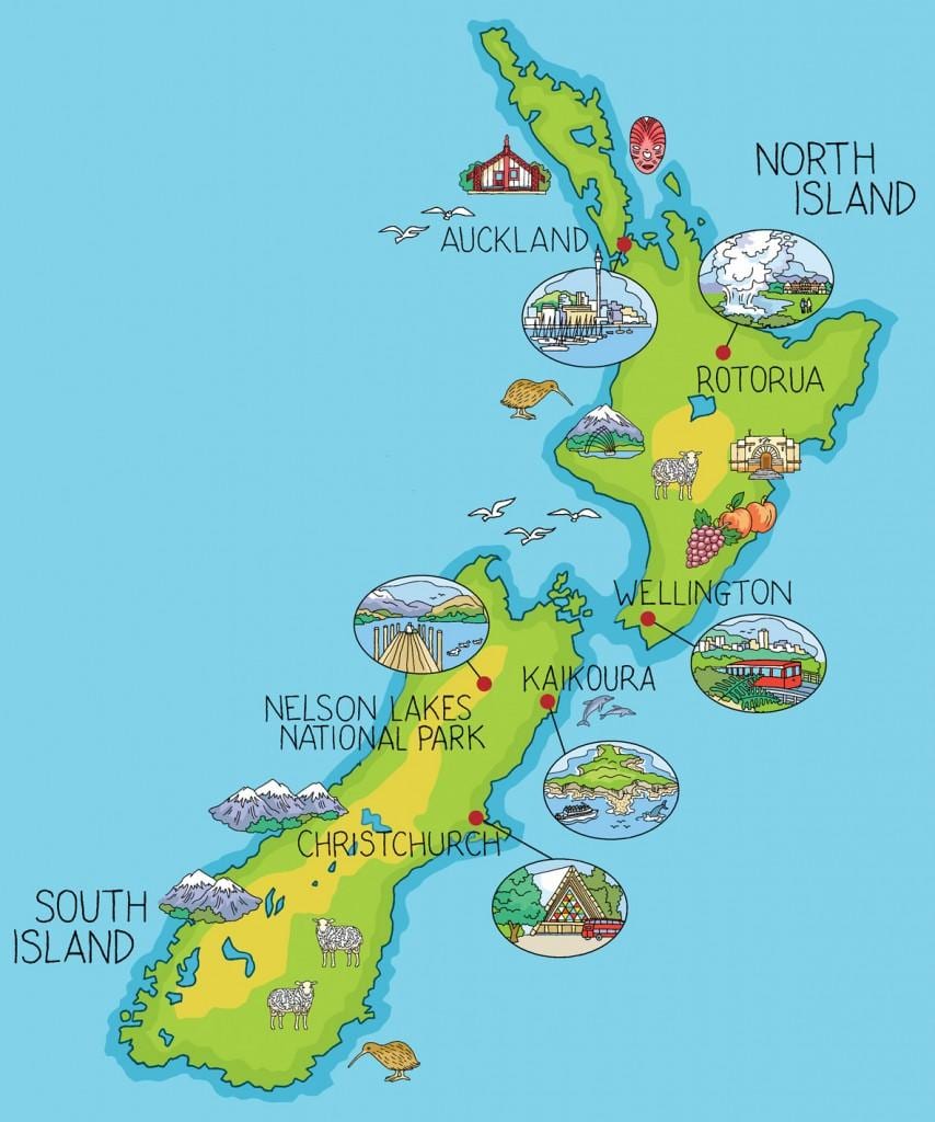 new zealand ਨਕਸ਼ਾ ਕਾਰਟੂਨ