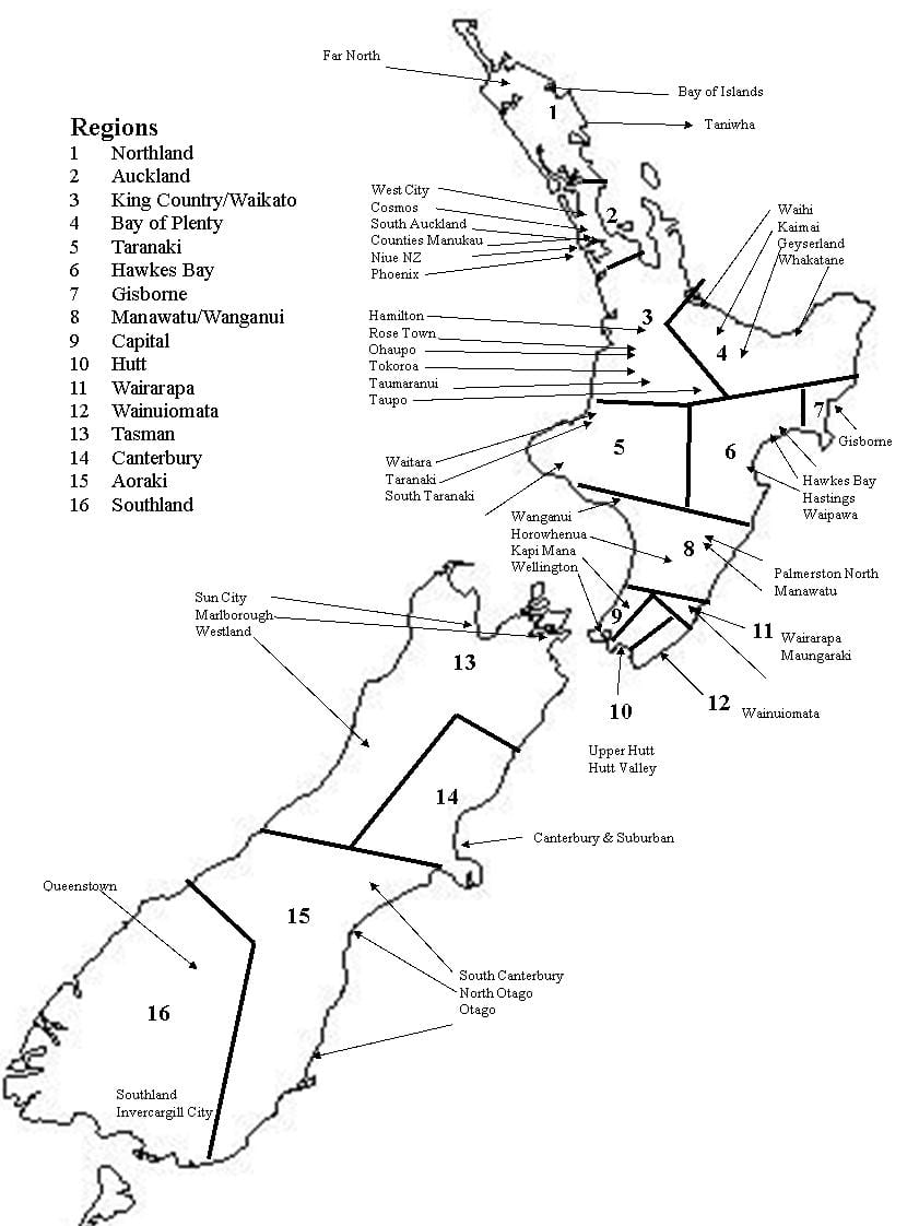 ਕਾਲੇ ਅਤੇ ਚਿੱਟੇ ਦੇ ਨਕਸ਼ੇ new zealand