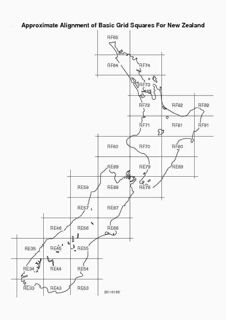 ਨਕਸ਼ਾ new zealand ਦੇ ਗਰਿੱਡ
