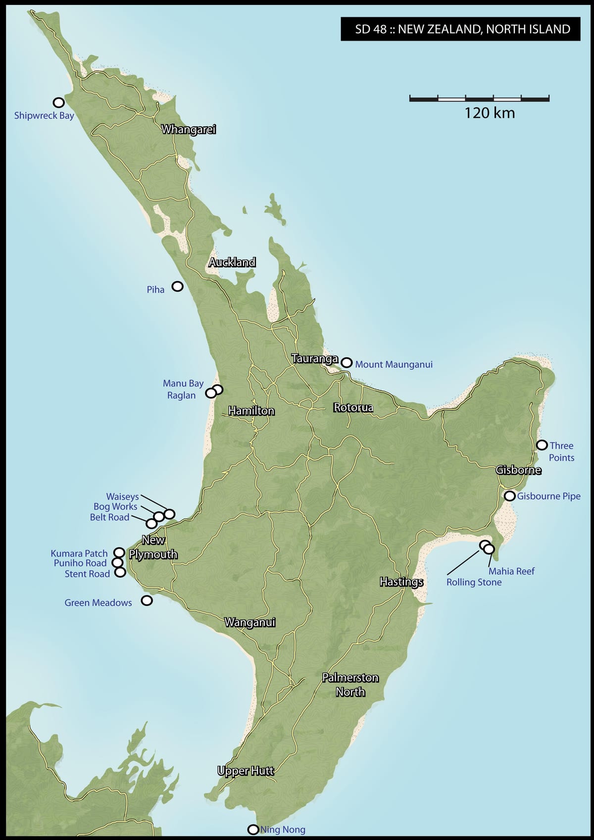 ਨਕਸ਼ਾ ਦੇ new zealand ਸਰਫ਼,