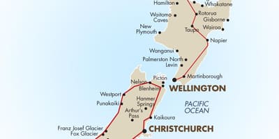 ਨਕਸ਼ਾ ਦੇ ਦੱਖਣੀ ਟਾਪੂ new zealand ਗੱਡੀ