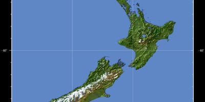 New zealand ਧਰਤੀ ਦਾ ਨਕਸ਼ਾ