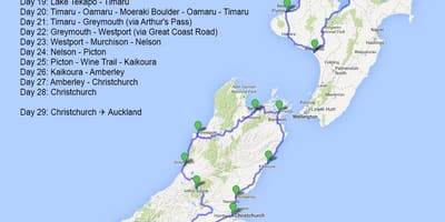 ਨਕਸ਼ਾ ਦੇ ਵਧੀਆ new zealand ਸੜਕ