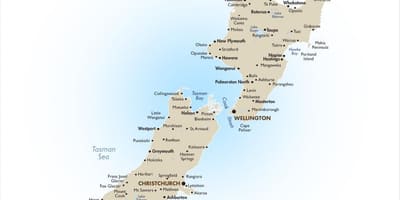ਨਕਸ਼ਾ ਦੇ new zealand lakes 