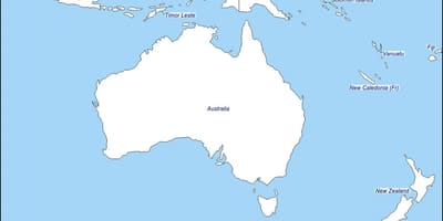 ਰੇਖਾ ਦਾ ਨਕਸ਼ਾ ਆਸਟਰੇਲੀਆ ਦੇ ਅਤੇ new zealand