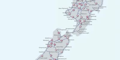 ਨਕਸ਼ਾ ਦੇ new zealand ਰਸਤਾ 
