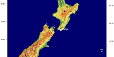 New zealand ਖੇਤਰ ਦਾ ਨਕਸ਼ਾ