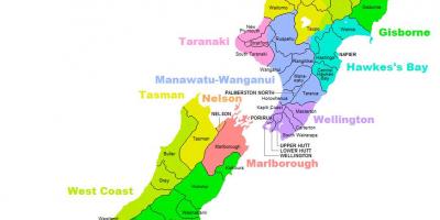 New zealand ਜ਼ਿਲ੍ਹਾ ਨਕਸ਼ਾ